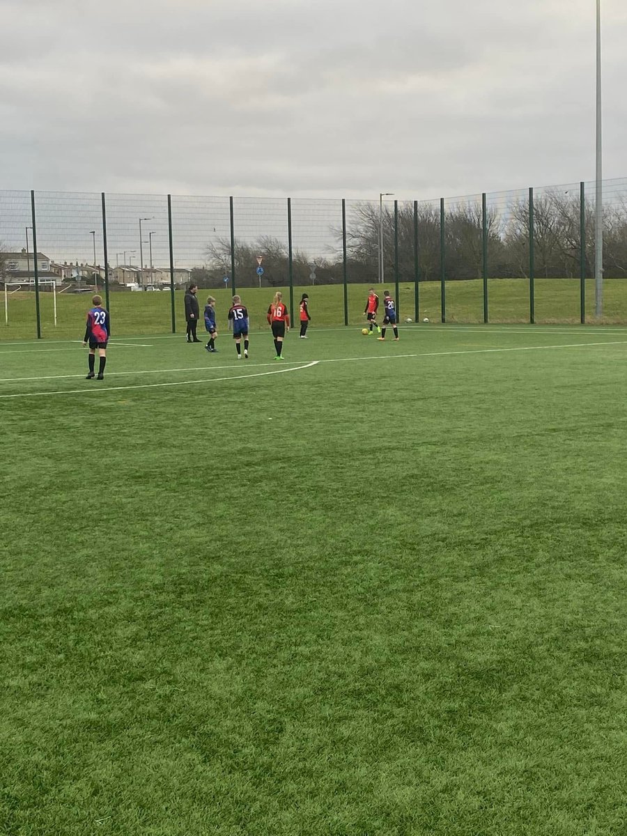 Fantastic game today with the kids vs a very good troon team down at saltcoats 2 very evenly matched sides with some smashing football played 👏🏻⚽️