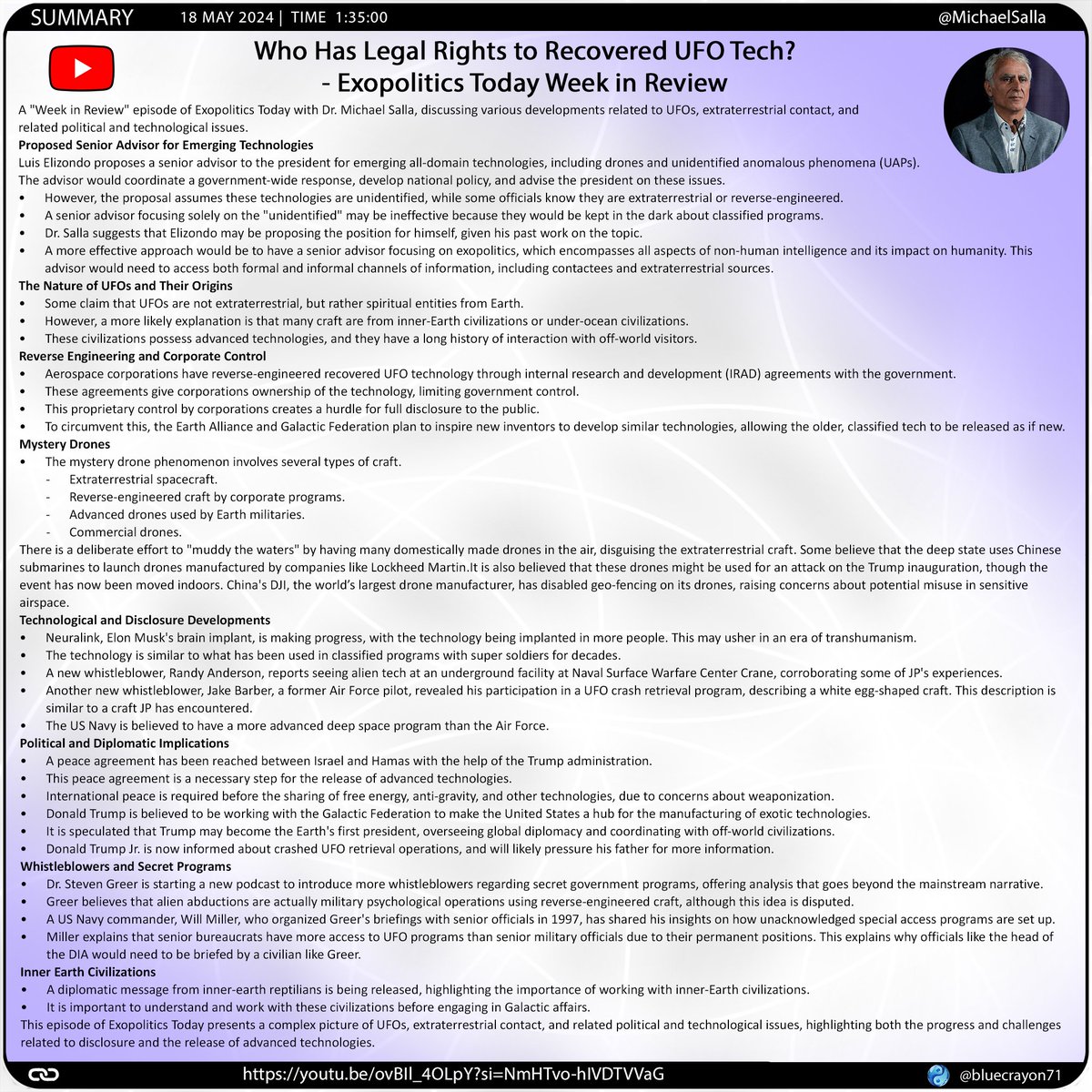 bluecrayon71's tweet photo. Who Has Legal Rights to Recovered UFO Tech? - Exopolitics Today Week in Review @MichaelSalla
🔗 https://t.co/In3lkEnaof
#UFOs #Exopolitics #Disclosure #SecretPrograms #EmergingTech #ReverseEngineering #InnerEarth #GalacticFederation #Trump #DeepState https://t.co/DLEAVBNYTC