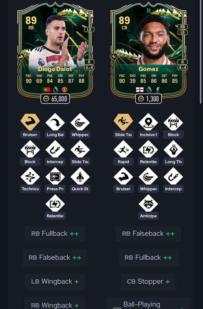 Alex_D93's tweet photo. @FUTxGG One of these 2. Can’t decide https://t.co/sQ8sQRpfAT