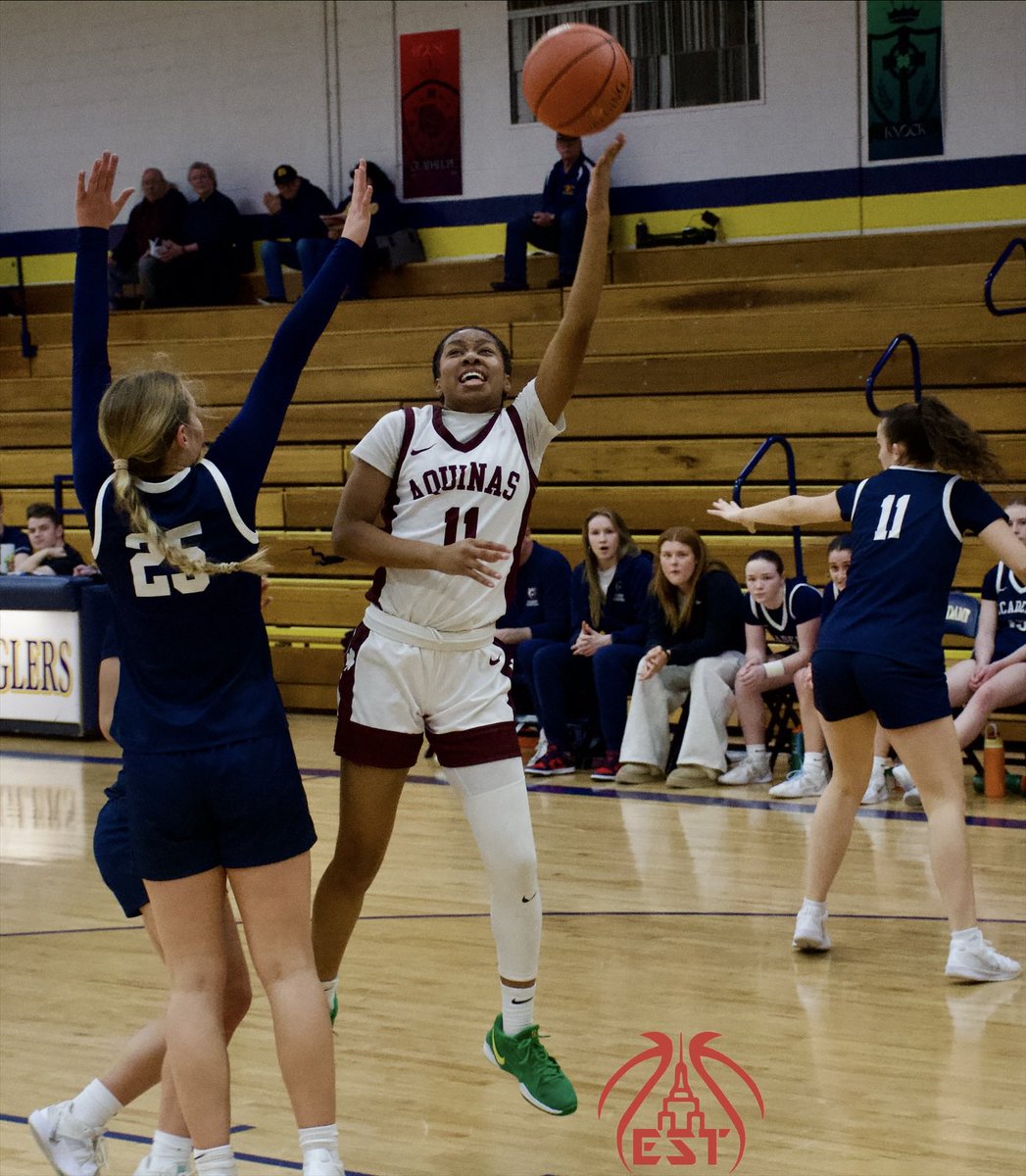NYSTakeover's tweet photo. Aquinas 61
Albany Academy 56
Final

Good battle between two high level teams for all 32 🫡

@AcademyGbball got back within a possession after trailing by 13 in the 4th, but @AqLadyIrish built a cushion that was enough to last at the wire. @ajayaorr79 went for 20, @LorenMissyGreen 19 in the win. @emthornton301 gave Academy a lift with a game high 22 in defeat.

Game 1 ✔️