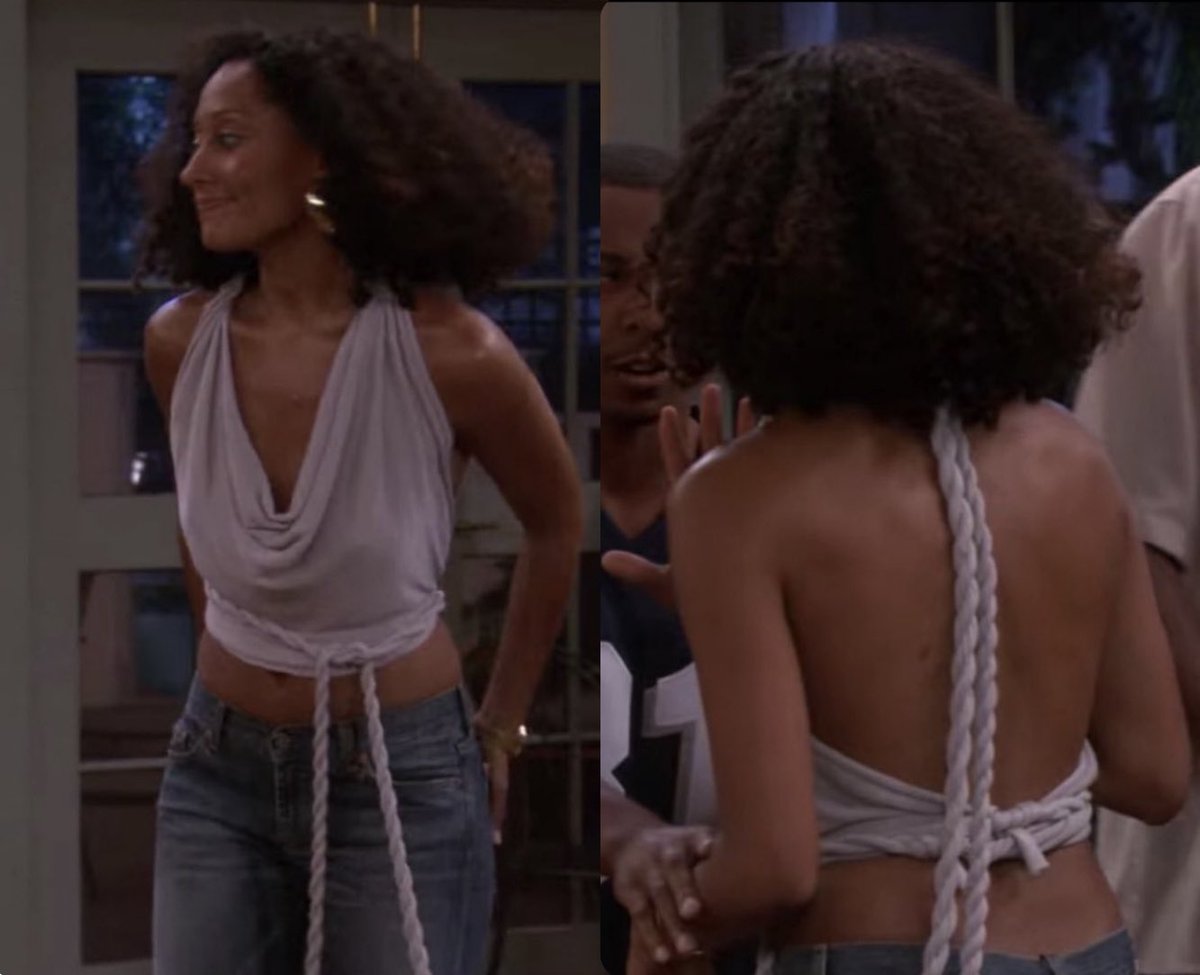 entrnethearthrb's tweet image. Was obsessed with this top Joan wore on girlfriends, so I made it…my way