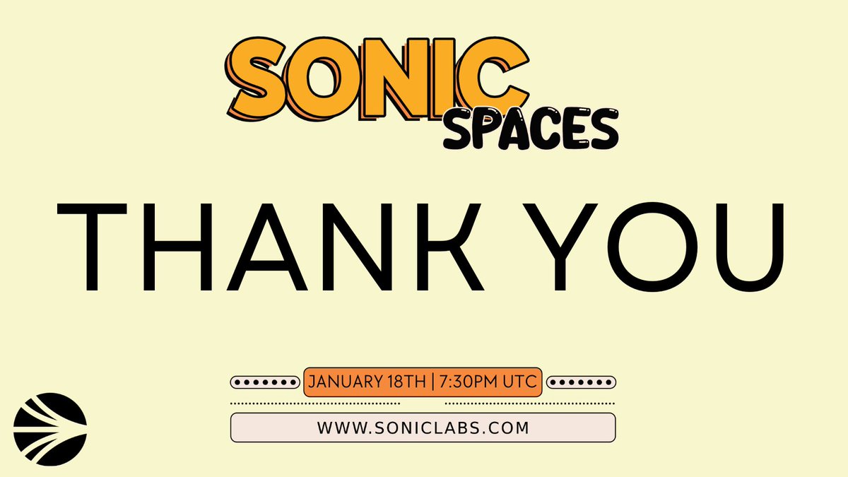 Sonic_Spaces's tweet photo. Sonic Spaces | Thank You 🟠

It’s awesome to see so many people on @SonicLabs showing up and actively contributing to the community to help grow this ecosystem!

Let us know how we went and what we can do better ❤️ https://t.co/FNrwVLnZtr