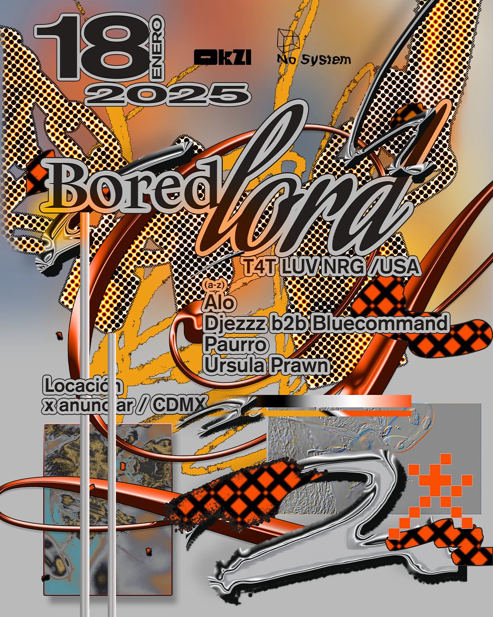 OTONOspace's tweet photo. HOY tenemos PASES GRATIS para este fiestón con BORED LORD (T4T Luv Nrg) de Oakland c/ Alo, Bluecommand, Paurro y más, cortesía de #nosystem
A los que nos envíen DM uno de sus recuerdos favoritos del dancefloor o que nos digan por qué quieren escuchar a #BoredLord en vivo @ CDMX* https://t.co/A4yRsURjoZ
