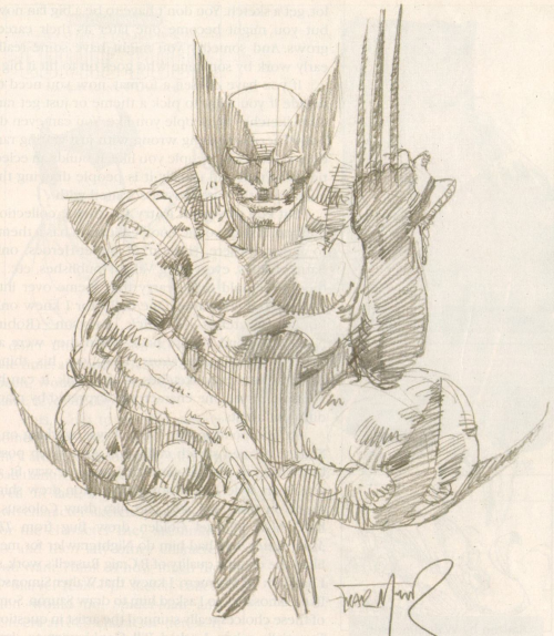 Frank Miller: An Iconic and Vintage Pencil Sketch of Wolverine! craigzablo.com/?p=23379