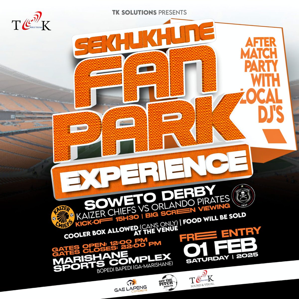 TKSoundVisual's tweet image. The First of many  upcoming Big Fixtures Screening, make sure you with us from Day 1. "Batho Pele"