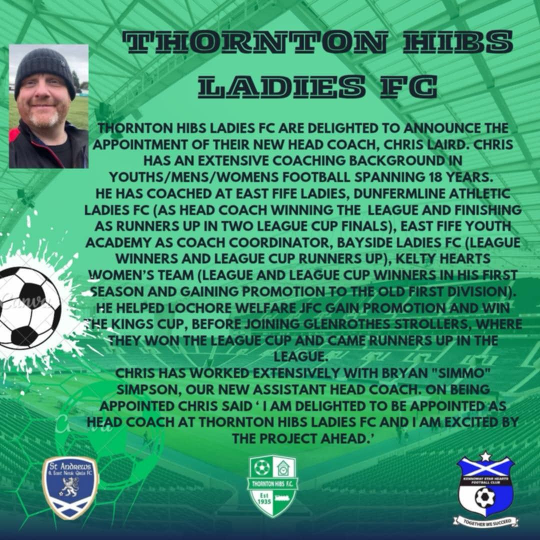 Coaching team complete, now to get this venture off the ground, excited with what's to come ⚽️🫶💚