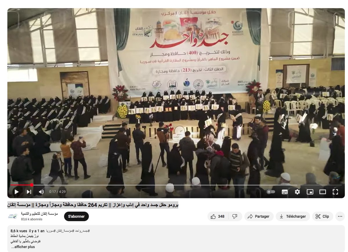 denisedetralala's tweet photo. @FBBlackler Les corbeaux noirs que l'on voit sur ces images ressemblent aux femmes en niqab qui mémorisaient le coran à #Idlib avec la fondation #Itqan (voir leur vidéo sur youtube) https://t.co/cfcY9zgRbW https://t.co/jToVjtY9cK