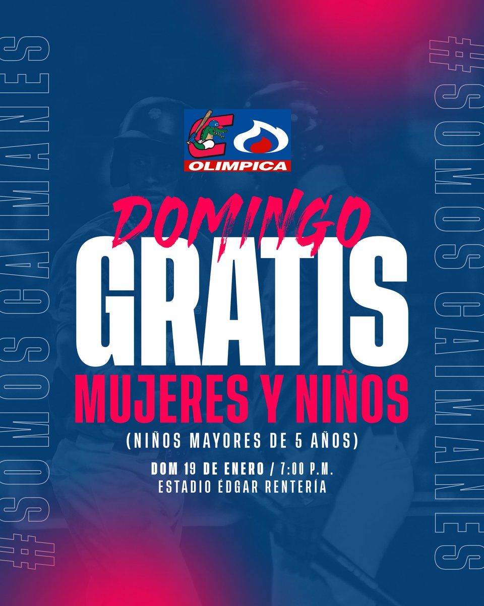 Que nadie se quede en casa ¡Todos al parque de pelota Familia Caimanes-Olímpica!