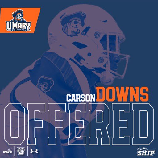 After a great conversation with <a href="/FBCoachGav/">Gavin Robertson Jr.</a> I am excited to announce I’ve received my first DII offer from the University of Mary!