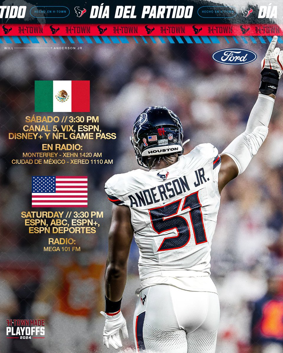 ¡Inicia el partido de la ronda divisional! 🏈