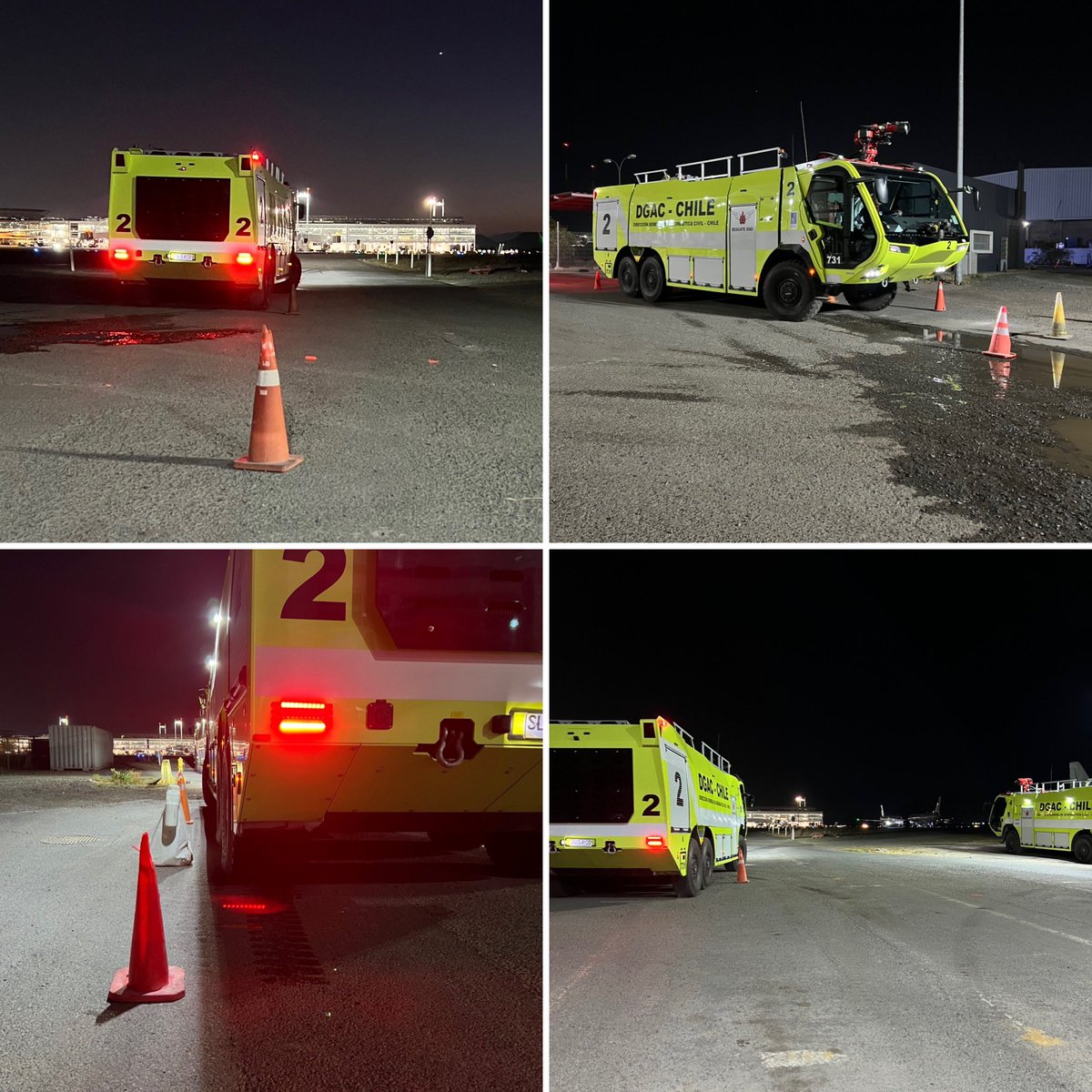 ssei_amb's tweet photo. Conductores del turno Bravo, asignados al cuartel satélite SSEI-AMB, realizando maniobras de conducción para perfeccionar sus habilidades en los vehículos de extinción de incendios.
#Bomberos de aeropuerto #SSEI #ARFF #RFF #CREI #SSLIA https://t.co/D1UsT6lIgb