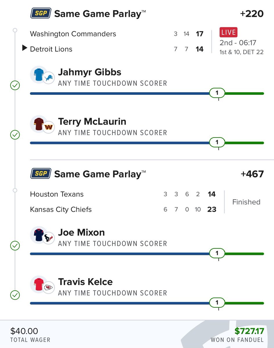 thepropdealer's tweet image. CASH THE +1700 TD PARLAY 🤑🤑🤑

$40 into $700 as easy as that… 

Never doubt our Models &amp;amp; Algos 🔮

❤️ AND WE’LL RUN IT BACK TOMORROW!!!