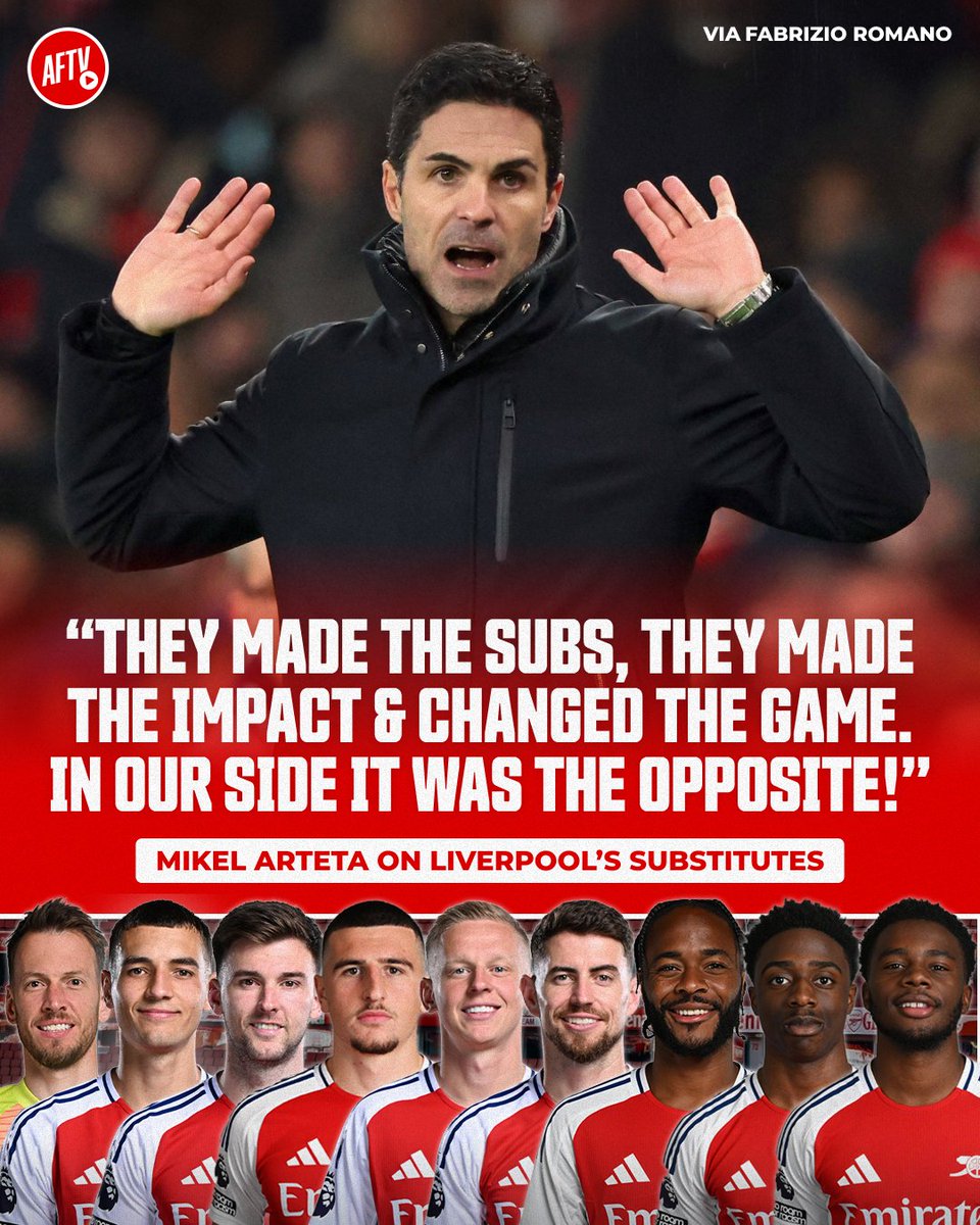 AFTVMedia's tweet image. Is squad depth the biggest difference between Arsenal and Liverpool right now? 😮‍💨