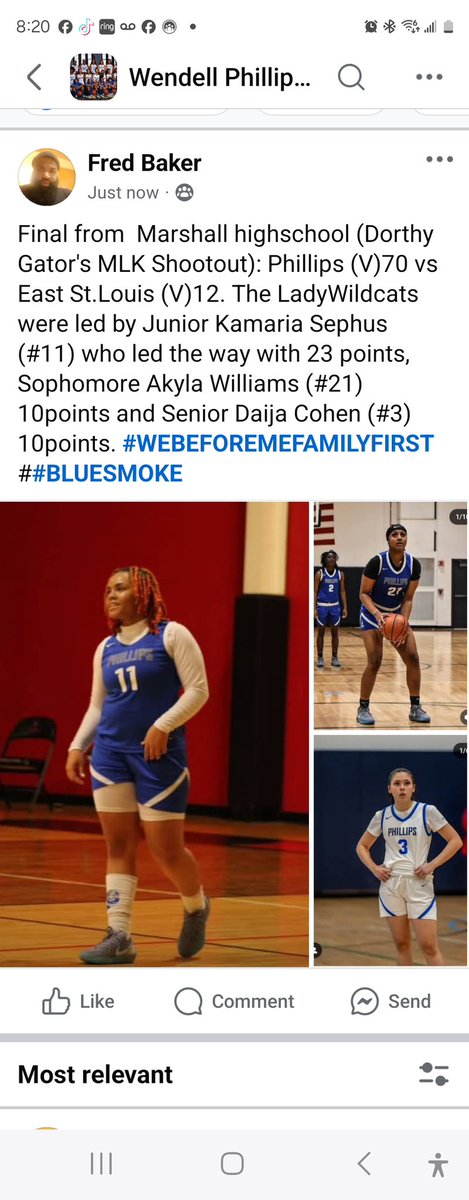 Wendell Phillips Girls Basketball (@wildcatsgirlsbb) on Twitter photo The Lady Wildcats played a great game today vs East St.Louis. Some of our highlight players from the game today! <a href="/KamariaSephus_/">Kamaria Sephus</a> <a href="/Akylawbeballin/">Akyla Williams</a> <a href="/DaijaCohen/">Daija Cohen</a> The Lady Wildcats played a great game today vs East St.Louis. Some of our highlight players from the game today! <a href="/KamariaSephus_/">Kamaria Sephus</a> <a href="/Akylawbeballin/">Akyla Williams</a> <a href="/DaijaCohen/">Daija Cohen</a>