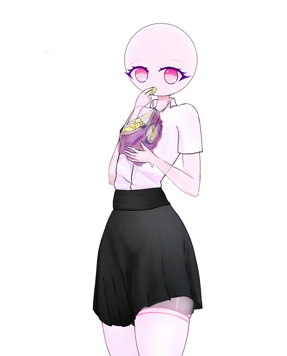 Zen_0057's tweet photo. Jenny Slime girl stickmanoc is eating potato chips that are stored in her body.🍟
#Stickmanoc #style #stylestickmanart https://t.co/tYPj8f3EbK