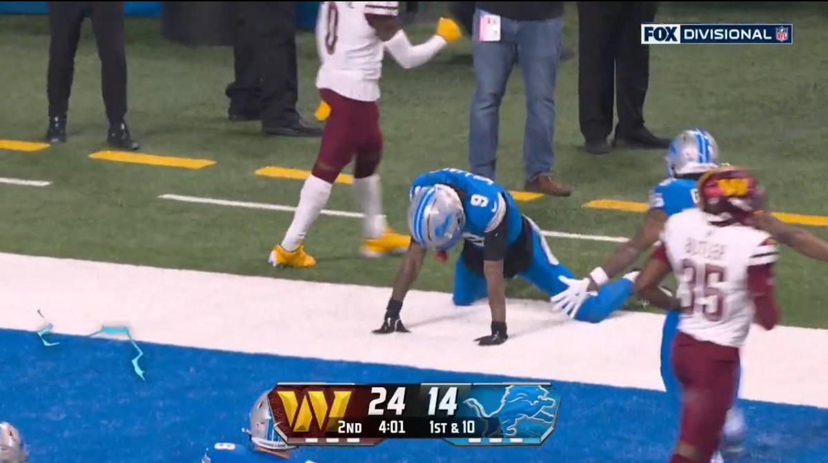 The NFL rly cut out this celebration
#WASvsDET