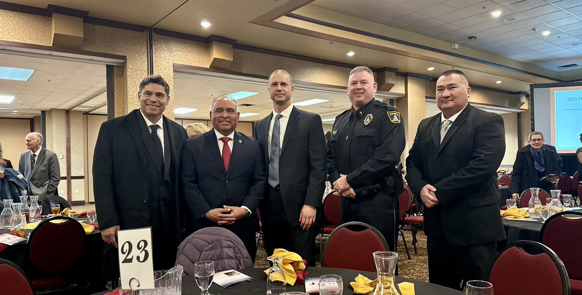 Had a wonderful time celebrating the life of legacy of Dr Martin Luther King Jr.  at the Living the Dream Banquet with members of my staff.   #honored <a href="/Topeka_Police/">Topeka Police Department</a> #police #community.