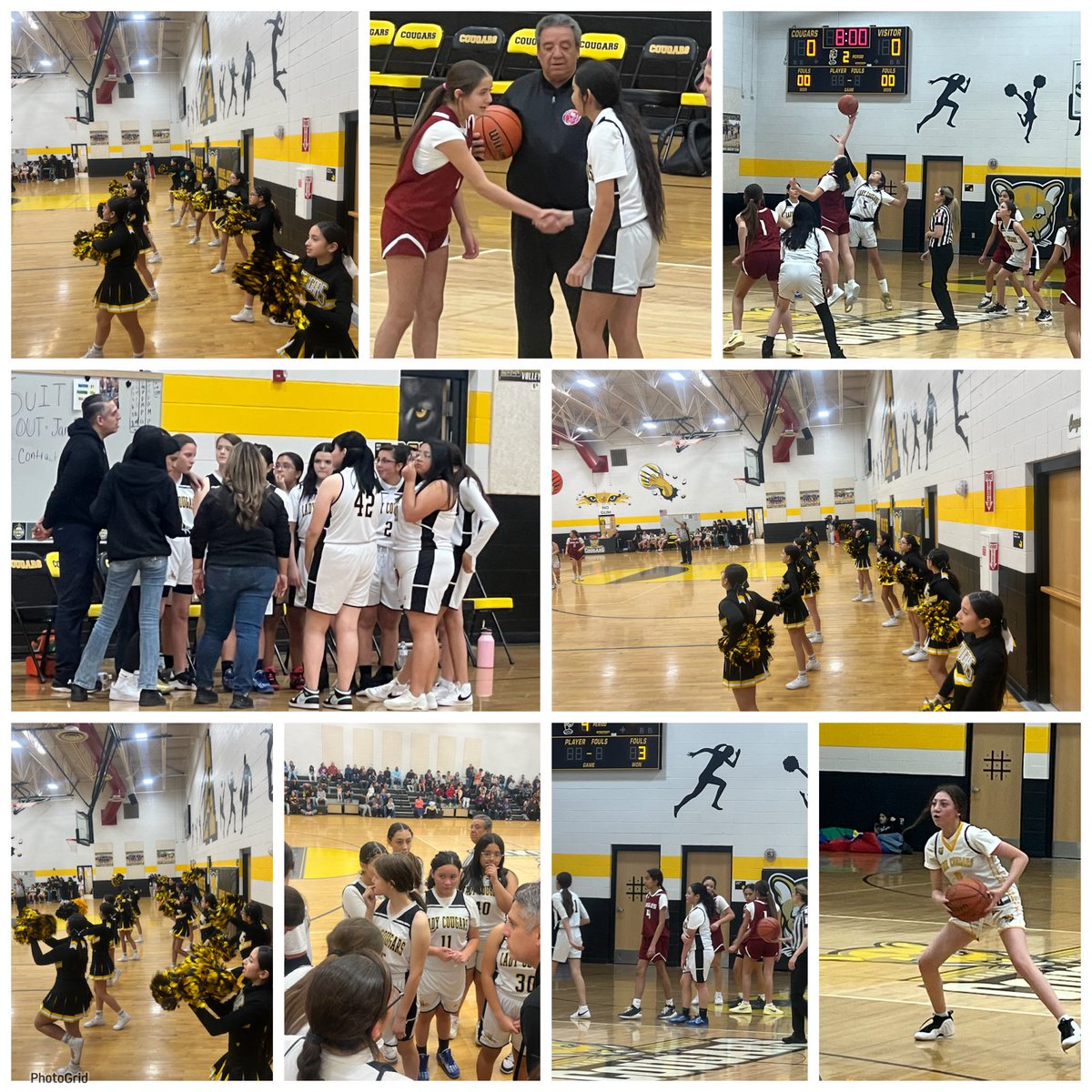 Girls play their 1st basketball game at home! 🏀 An exciting start to the season filled with learning, growth, and teamwork. Let’s cheer them on! 💙💛 ‘Every accomplishment starts with the decision to try.’ #AntwineMS

#ALLIN #DoingOurPart 💛🖤🐾
<a href="/HAntwine_MS/">Patricia Pedroza</a> <a href="/MChavez_AMS/">Monica Chavez</a>