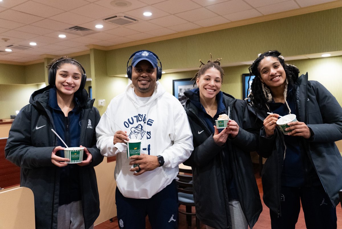 GeorgetownWBB's tweet photo. Can’t leave Providence without that postgame🍦

#HoyaSaxa #EarnedNeverGiven #HoyaTough #ODO https://t.co/CNF30Vxu3u
