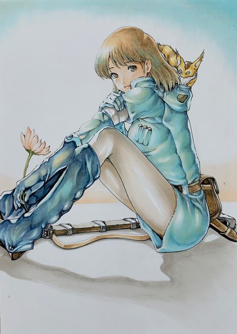 A5サイズのイラストです^_^
#ナウシカ
#風の谷のナウシカ
 #アナログ
#コピック 
#絵描きさんと繫がりたい 