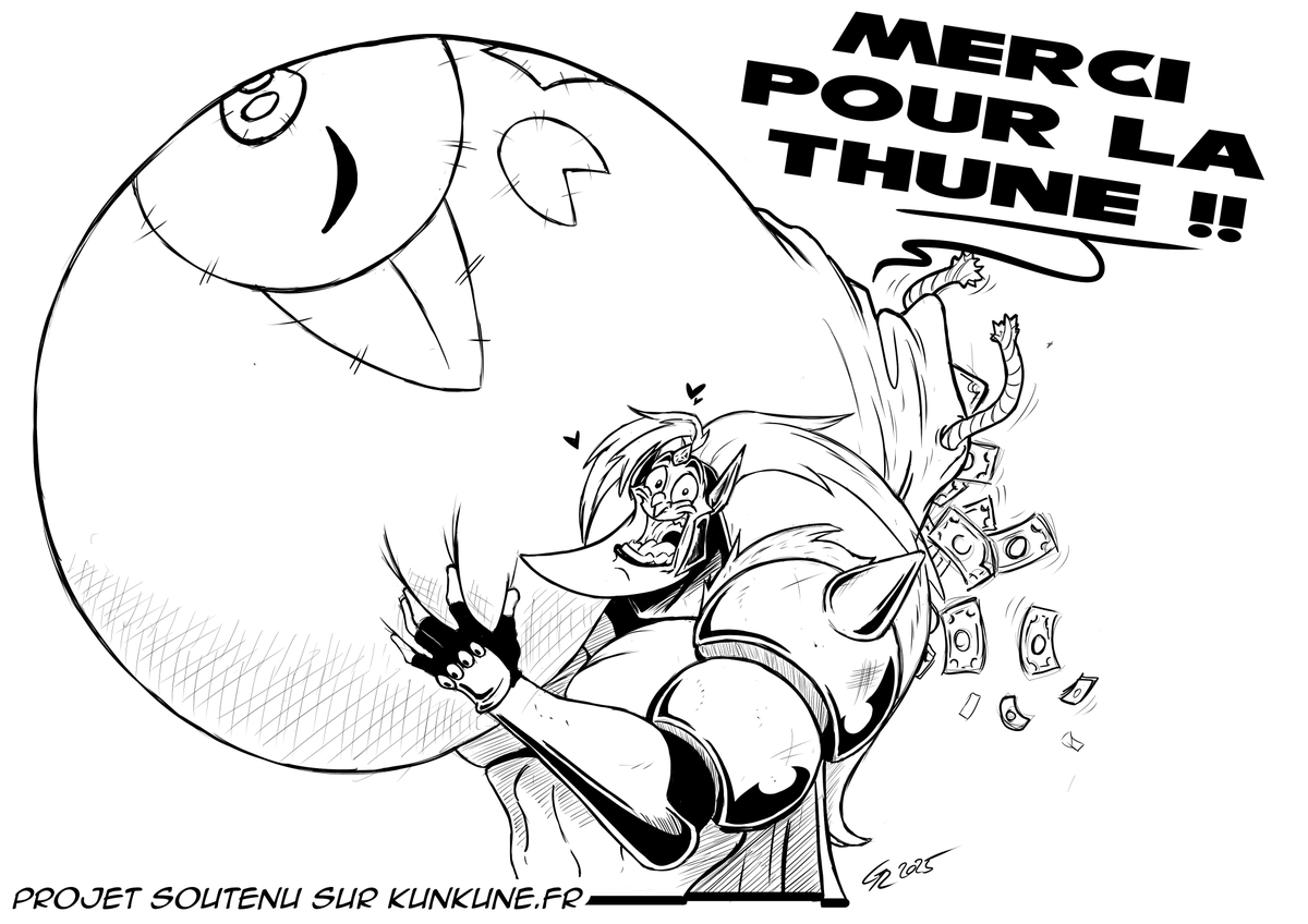 ArtofAgito's tweet photo. Félicitation à @HappyHarryToons @Benzaie_tgwtg  et à toute l'équipe de @KuneKune_fr pour cette campagne avec plus de 3100 préco pour plus de 200k € de récolté ! 👏

Voici donc un petit sketch rapide de Killgar pour fêter ça ! C'est vraiment un perso super sympa a dessiner 👌 https://t.co/PpIlyfYCva