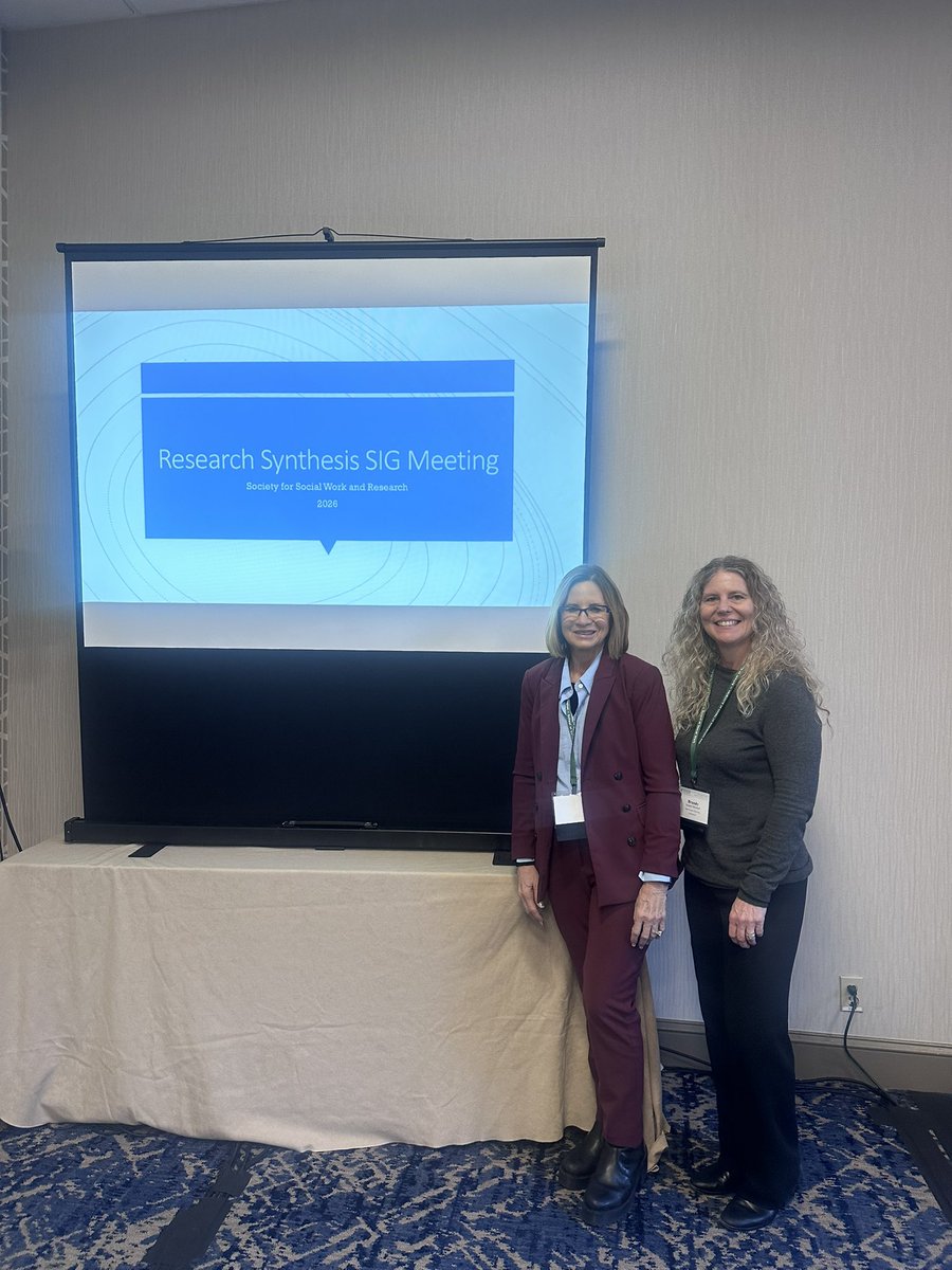 Social work researchers improving methods for meta-analysis with Brandy Maynard during research synthesis SIG at Society for Social Work Research #SSWR25