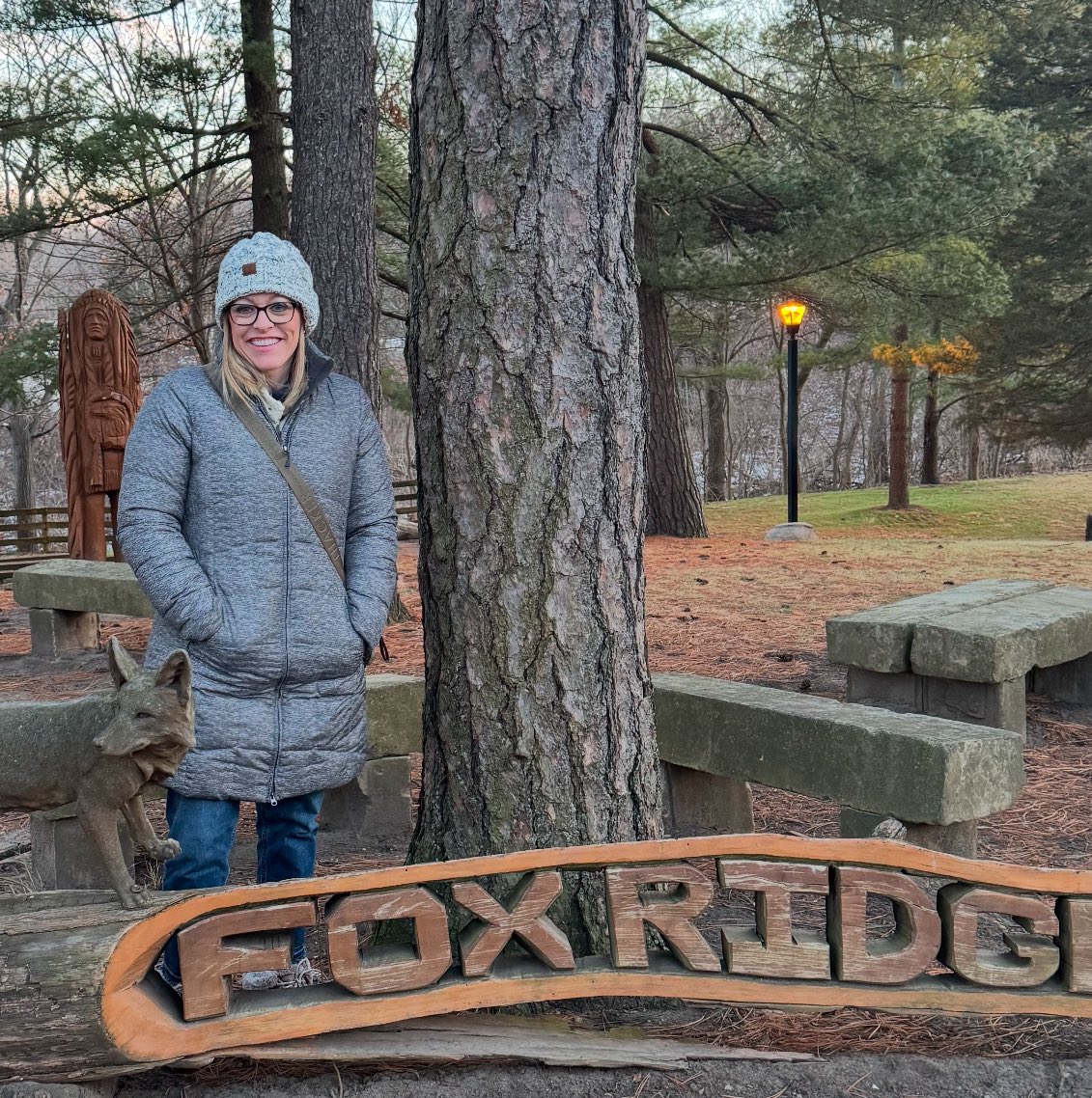 Look what I found at Starved Rock State Park today. Goooooo Foxes!🦊
