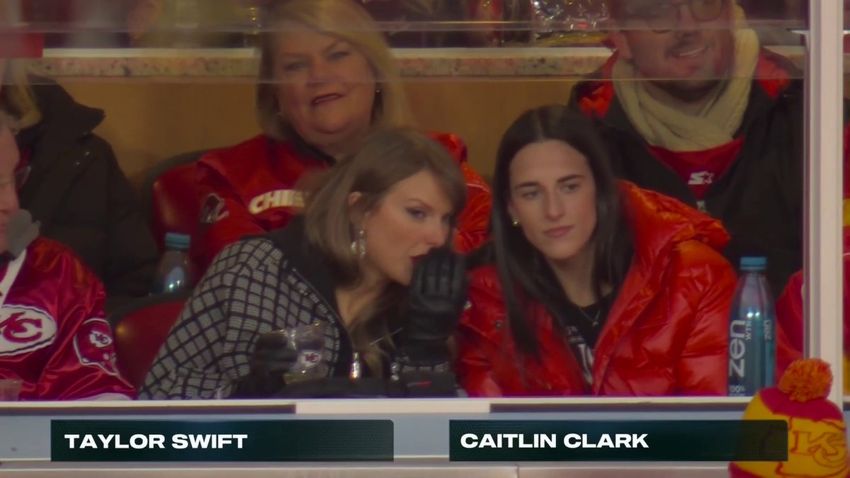 thegistusa's tweet image. Taylor Swift 🤝 Caitlin Clark!
•
Gainbridge next @taylorswift13? 👀 #thegist
•
#menssports #popculture #taylorswift #caitlinclark #football #chiefsvstexans