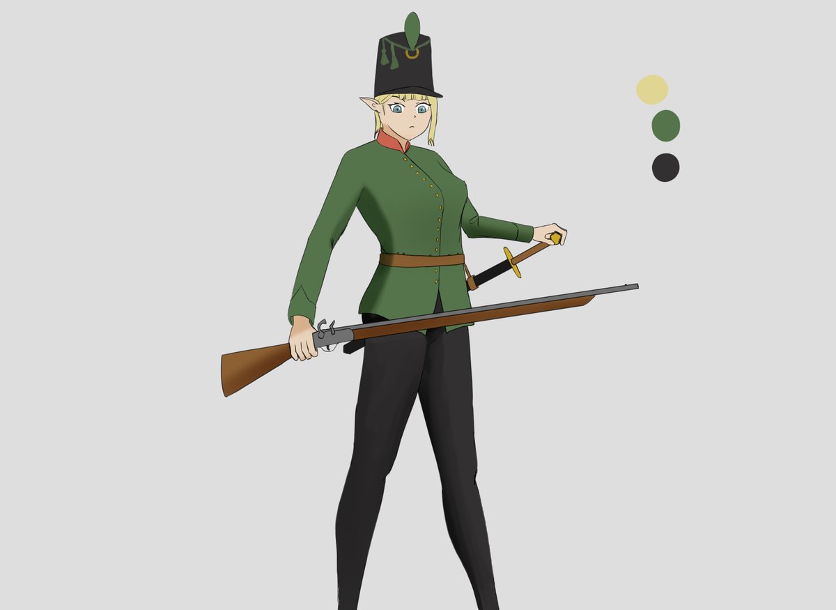 An Elf rifleman

J a short sketch based on American/British riflemen of the 18th century

#rkgk