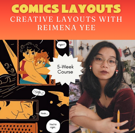 reimenayee's tweet photo. Thrilled to be teaching a 5 WEEK COURSE SERIES on DESIGNING COMICS LAYOUTS at the Sequential Artists Workshop! 
https://t.co/ElXTZcZ4S1
For 2 hours each week I'll build your thinking and creative strategy for making page designs COOL AND POPPING Sign up before February 13! https://t.co/XUs8xTpuSv