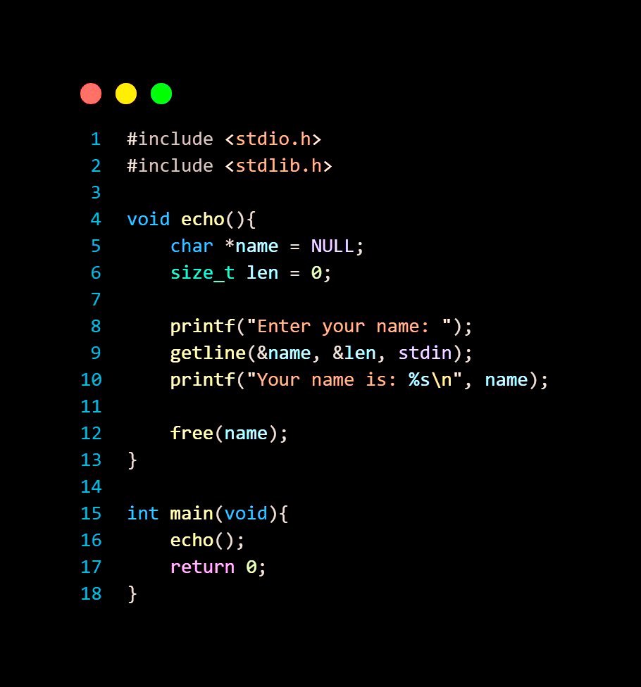 oderoi_'s tweet image. Ever wanted to use strings without the hassle of `scanf`'s downsides?
Check out this simple C code snippet using `getline`.
It's like `scanf` but without the baggage! #CodingTips #CProgramming"