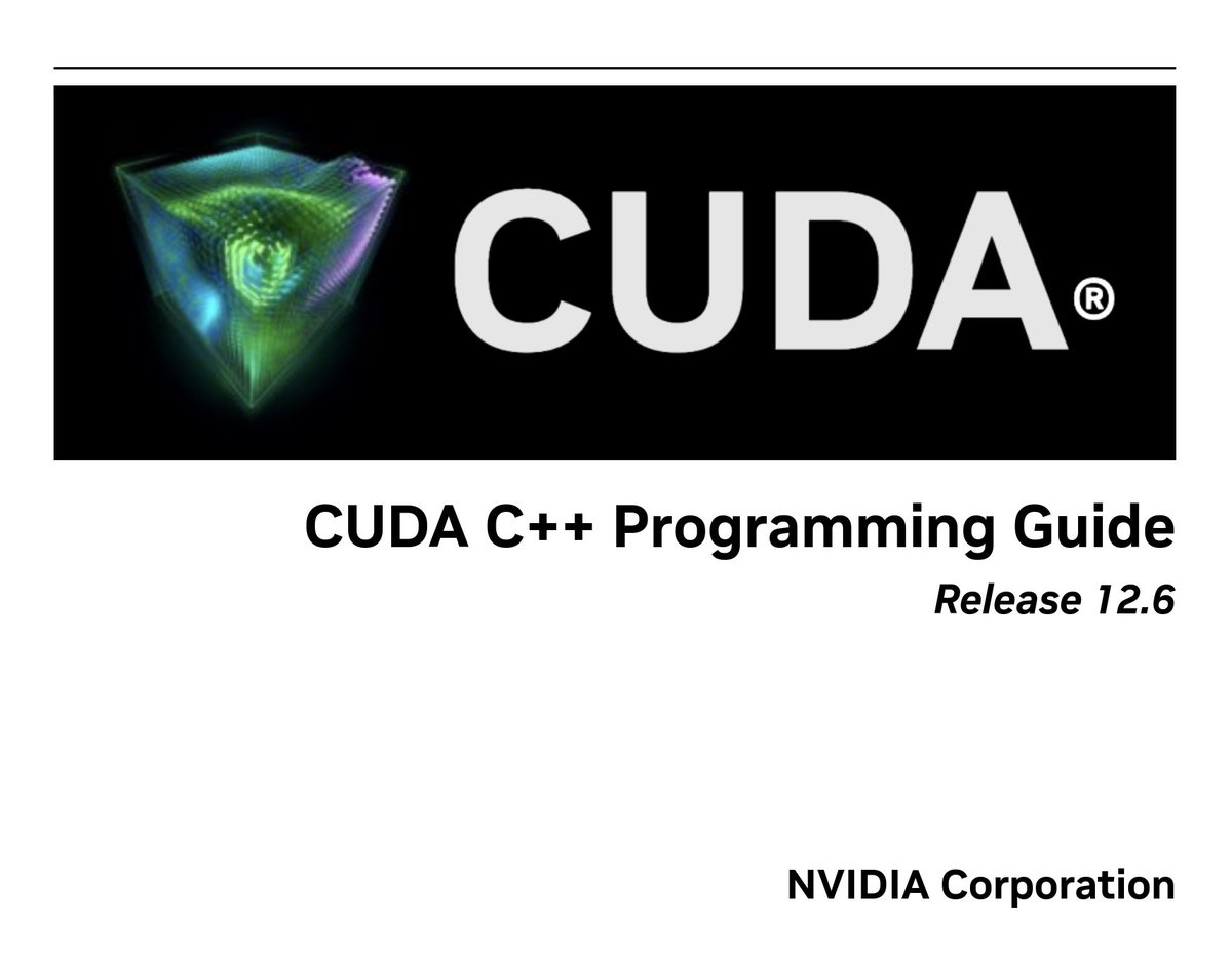 Riazi_Cafe_en's tweet image. Nvidia's "CUDA C++ Programming Guide"

docs.nvidia.com/cuda/pdf/CUDA_…