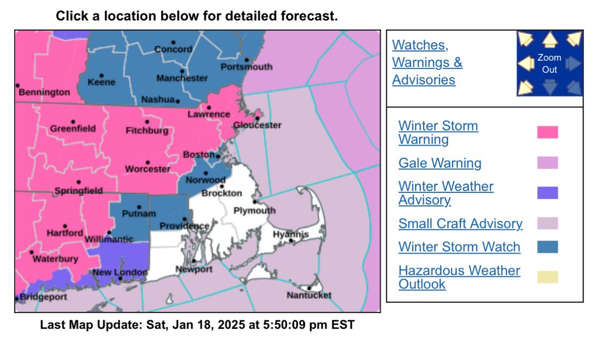 Winter Storm Watches have been issued for Northern Rhode Island! While snow will be likely all across Southern New England starting tomorrow afternoon and evening, the biggest totals are possible in areas to the north and west of Narragansett Bay. #RIwx #MAwx