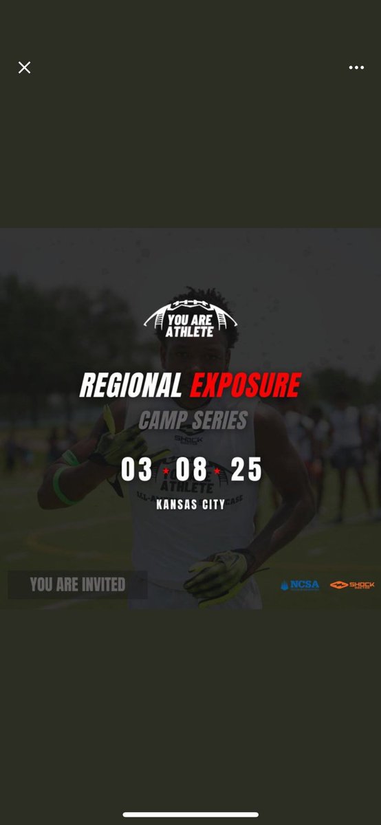 Thanks for the invite <a href="/youareathlete/">You Are Athlete</a>