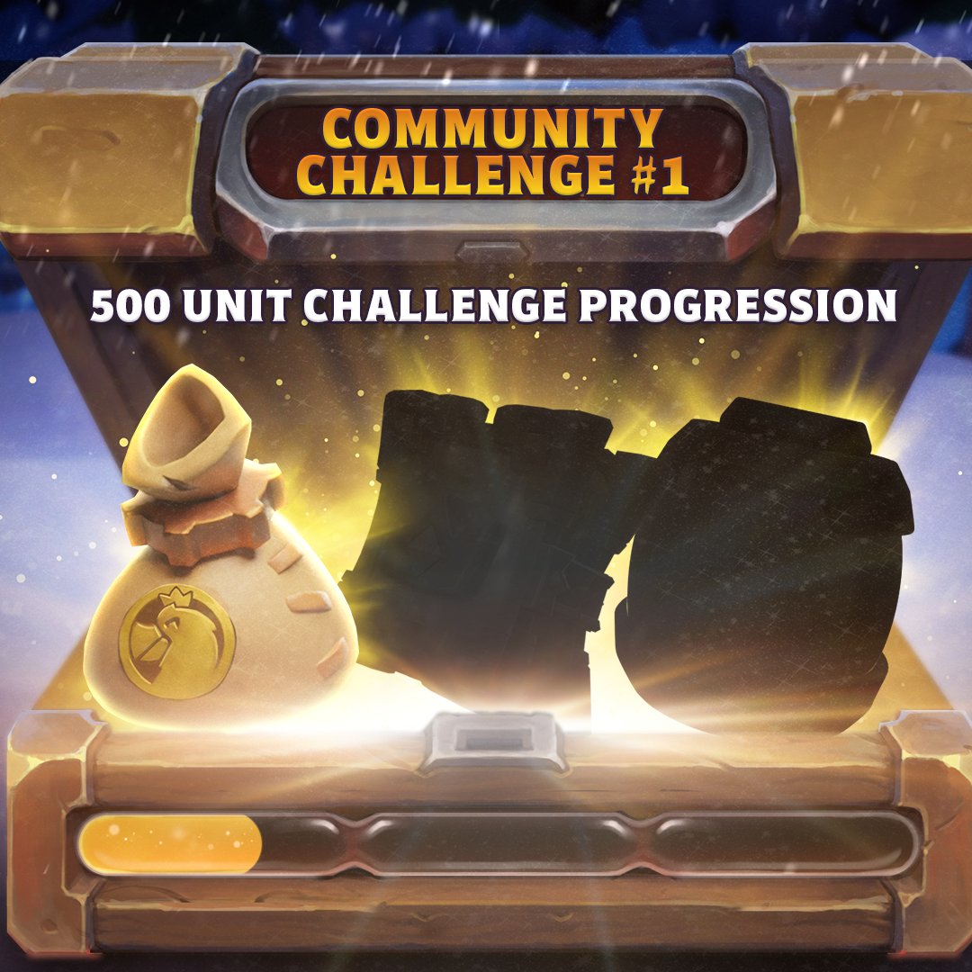 WarcraftRumble's tweet image. Great job upgrading those minis, Rumblers!
Keep this up and earning your first challenge reward will be a piece of cake 🧁