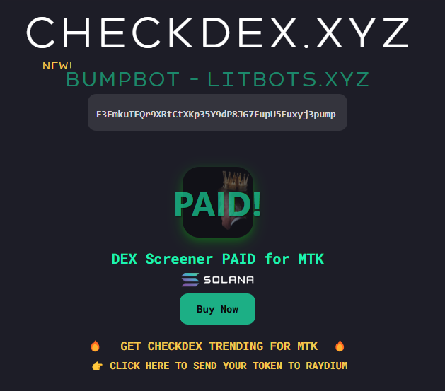 Zghire_'s tweet image. Make Trump King $MTK

Literally every single $TRUMP holder should be aping this ticker out of belief.

E3EmkuTEQr9XRtCtXKp35Y9dP8JG7FupU5Fuxyj3pump