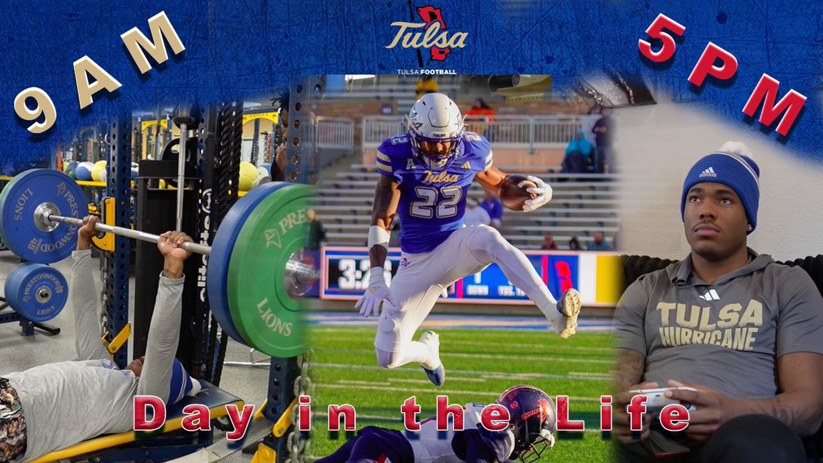 Day in the Life video out now with <a href="/ellison_viron/">Viron “HOLLYWOOD⭐️” Ellison II</a> ! Go like and subscribe on the YouTube. 
Day in the Life: Tulsa RB Viron Ellison
youtu.be/PS9GnRrEkWo