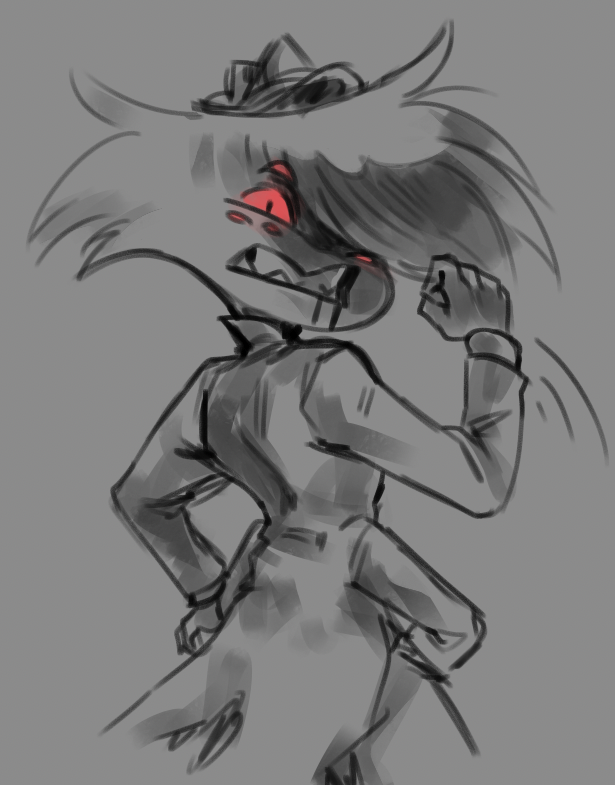 "don't touch me"
quick doodle bc i miss him

#Arackniss