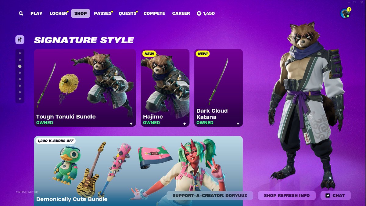 HAJIME IS HEEEEERE!!

Use creator code: ✅DoryuuZ in the Fortnite shop!!