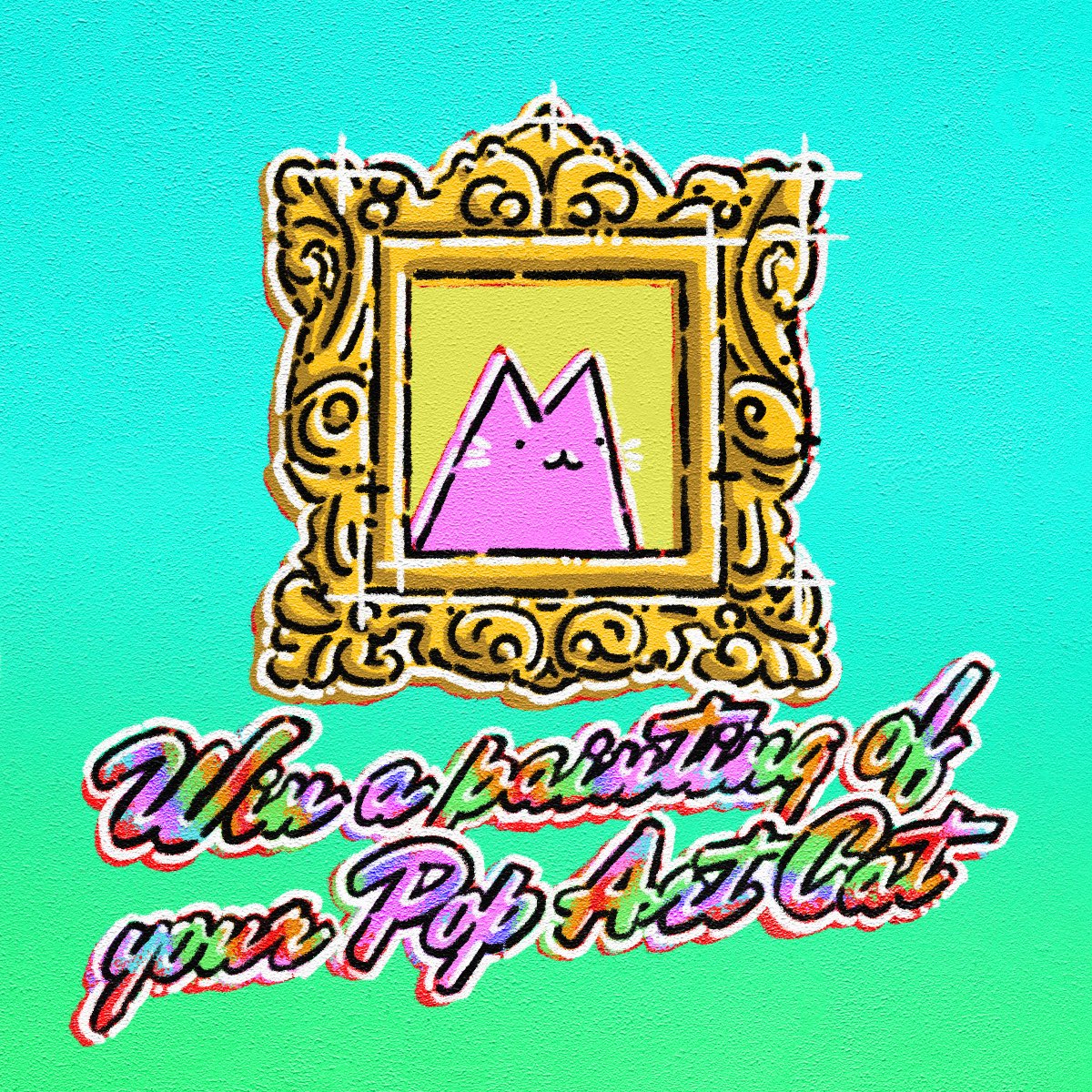 Pop Art Cats (@popartcats) on Twitter photo GIVEAWAY!!!
Every week, <a href="/mattchessco/">Matt Chessco</a> paints a lucky holder's Pop Art Cat.
To enter: Like, RT, Follow us, Post an image of your Pop Art Cat in the comments.
Announcing the winner in a few hours. GIVEAWAY!!!
Every week, <a href="/mattchessco/">Matt Chessco</a> paints a lucky holder's Pop Art Cat.
To enter: Like, RT, Follow us, Post an image of your Pop Art Cat in the comments.
Announcing the winner in a few hours.