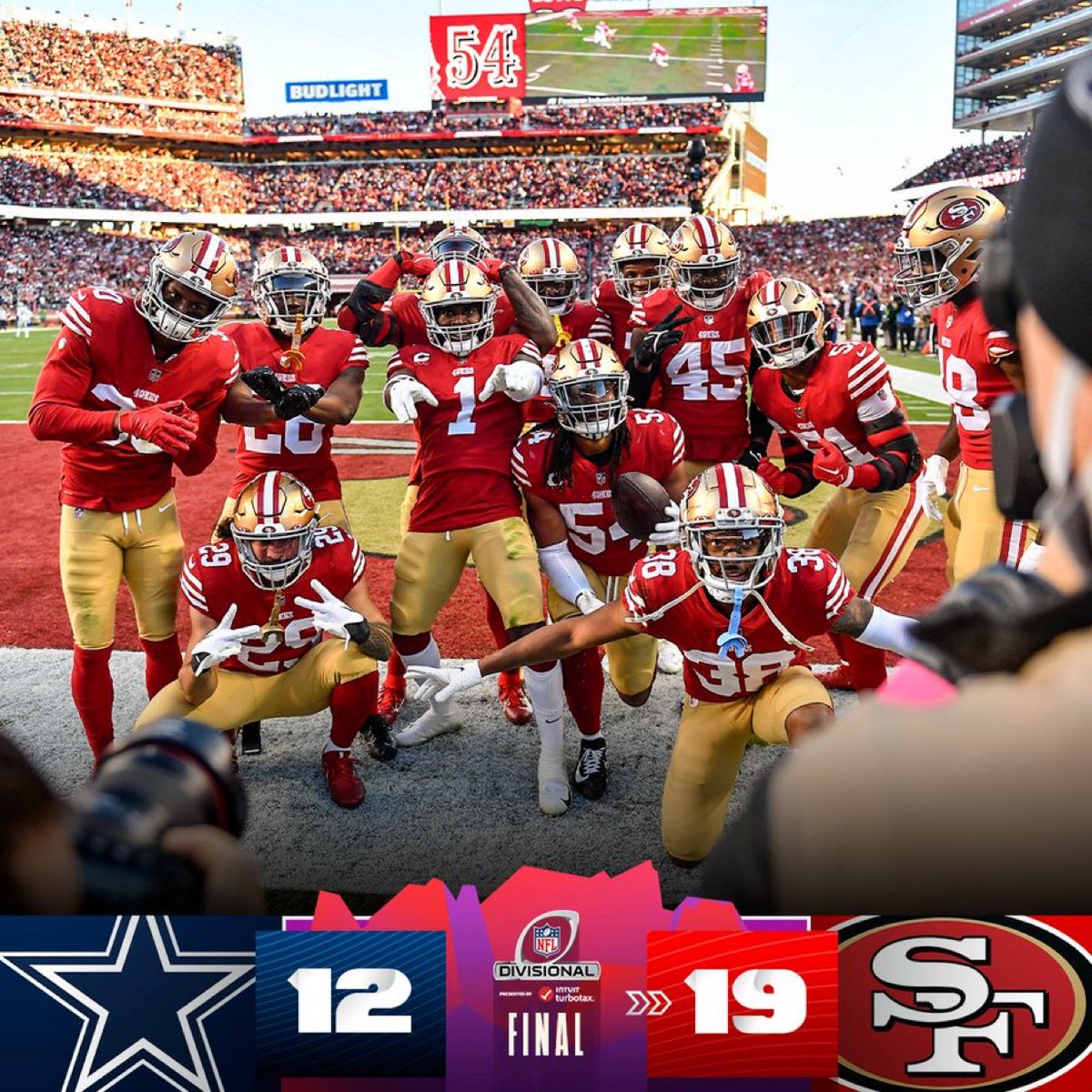 CBAS5S's tweet image. FINAL: The @49ers advance to Championship Sunday! #NFLPlayoffs #DALvsSF