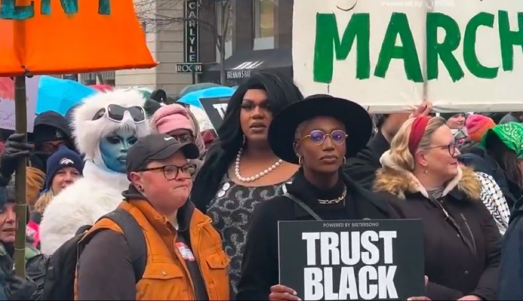 EndWokeness's tweet photo. Trump Resistance March in DC today looks exactly how you'd expect https://t.co/CKMR0IbcPc