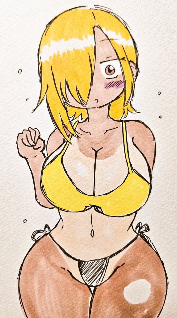 #寒い時こそ水着絵を貼ろう 