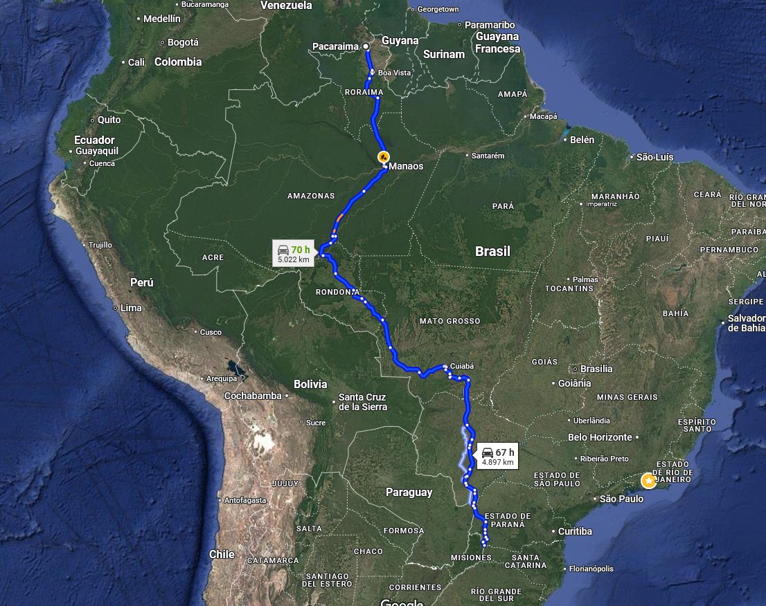 Ya en Pacaraima, del lado Brasilero, toman un micro hasta Boa Vista y así (cómo pudieron) atravesaron todo Brasil hasta llegar a Barraçao. Aquí es cuando cristo empieza a padecer.
Al tratar de cruzar la frontera para Argentina los de migraciones se percatan que los niños más