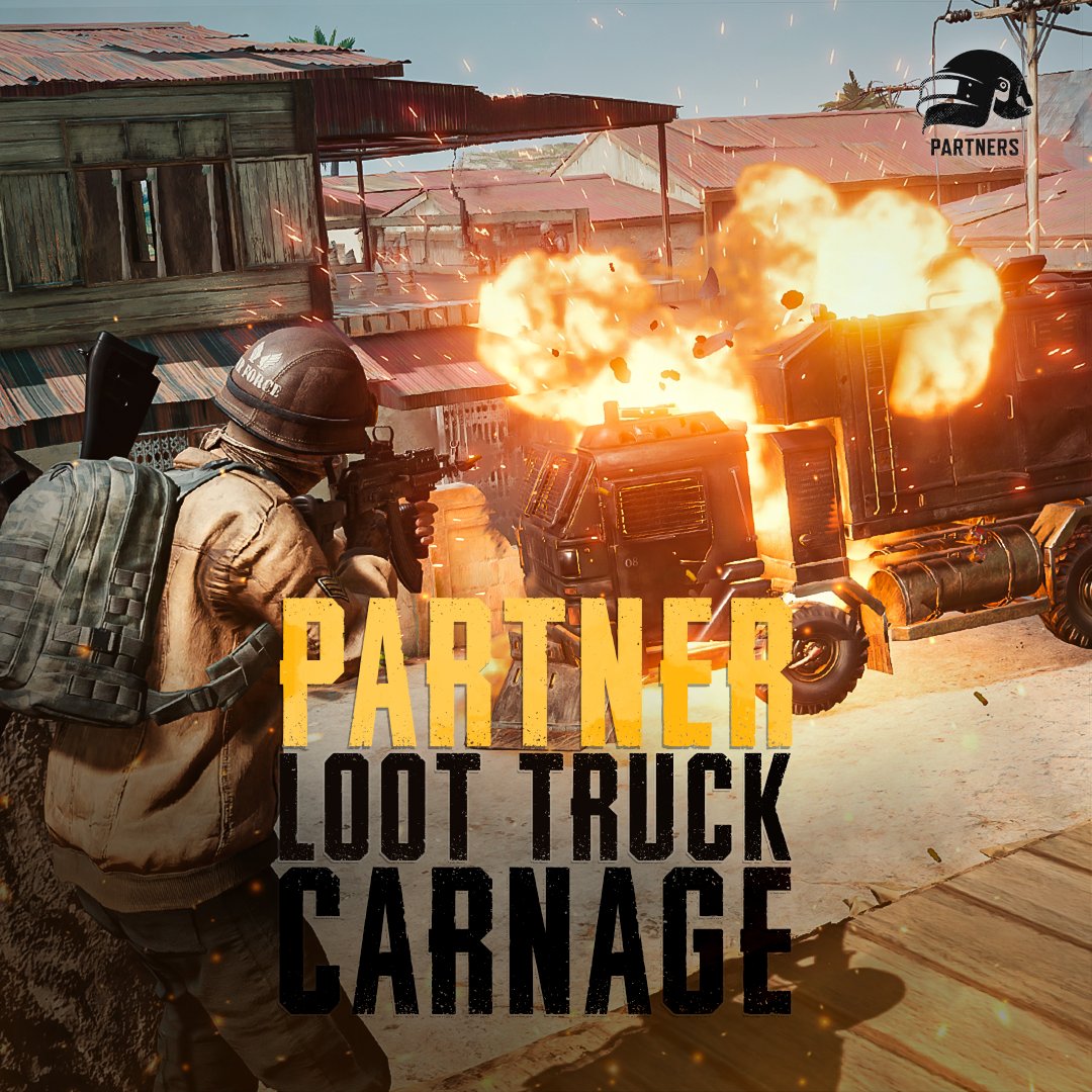 Going live on Twitch in a bit for some #LootTruckCarnage! Sanhok has look trucks back and the recall system. There will be GCoin giveaways as well; see y'all soon 🚚💥 #PUBGBG