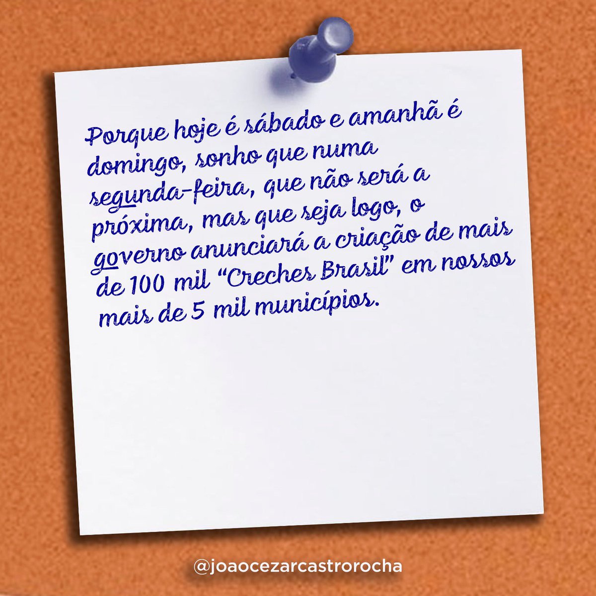 “Creche Brasil”: uma ideia. Porque um outro mundo é possível. Sempre. Vamos dar o primeiro passo?