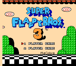 I created my first ever SMB3 hack, Super Flappy Bros. 3! It's a short one world hack that shows off Flappy Bird inspired changes I made in the SMB3 engine. Check it out here! github.com/macobra52/Supe…