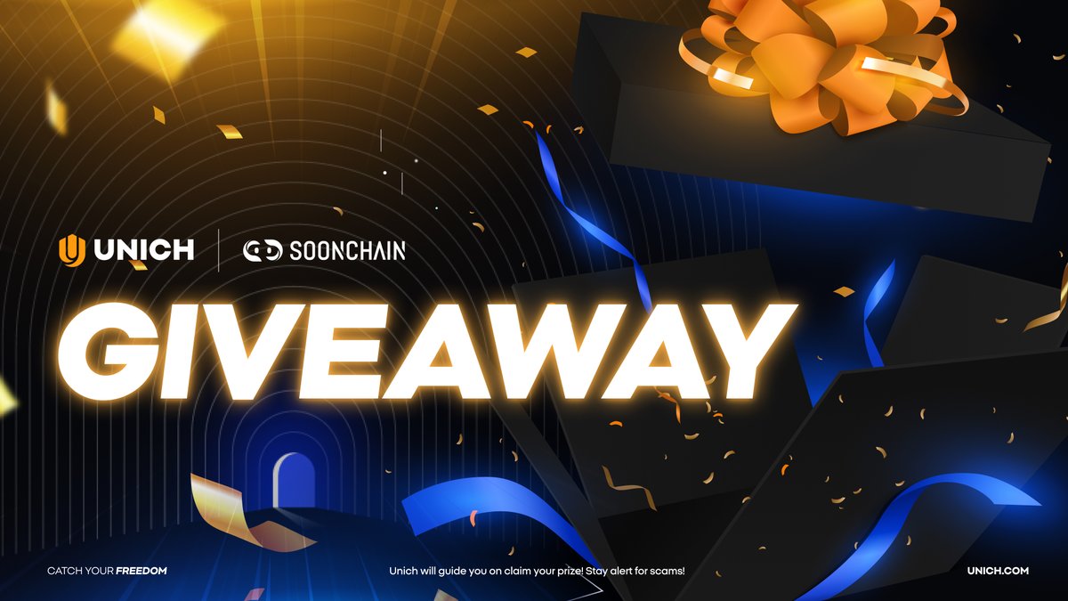 Unich.com 🆓 (@unich_com) on Twitter photo 🧡Unich x SoonChain Giveaway🧡
This week, our giveaway is teaming up with <a href="/soonchain_ai/">SoonChain 🟦 Testnet🔛</a> – an amazing partner leading the way in AI-powered gaming Layer2 innovation!🚀 Let’s give a big cheer, everyone!👏
🏆Prize: 10 winners will each receive 20 $USDC or equivalent $SOONX tokens 🧡Unich x SoonChain Giveaway🧡
This week, our giveaway is teaming up with <a href="/soonchain_ai/">SoonChain 🟦 Testnet🔛</a> – an amazing partner leading the way in AI-powered gaming Layer2 innovation!🚀 Let’s give a big cheer, everyone!👏
🏆Prize: 10 winners will each receive 20 $USDC or equivalent $SOONX tokens