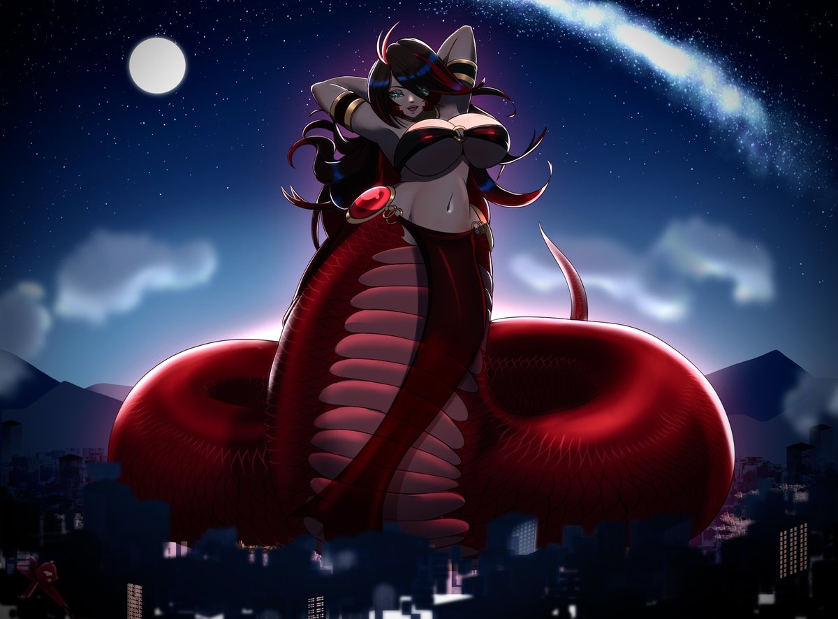 Happy Year of the Snake ❤️ 🐍

Now, what city shall I 'visit' this evening~?

#Lamia #YearofSnake #MonsterGirl