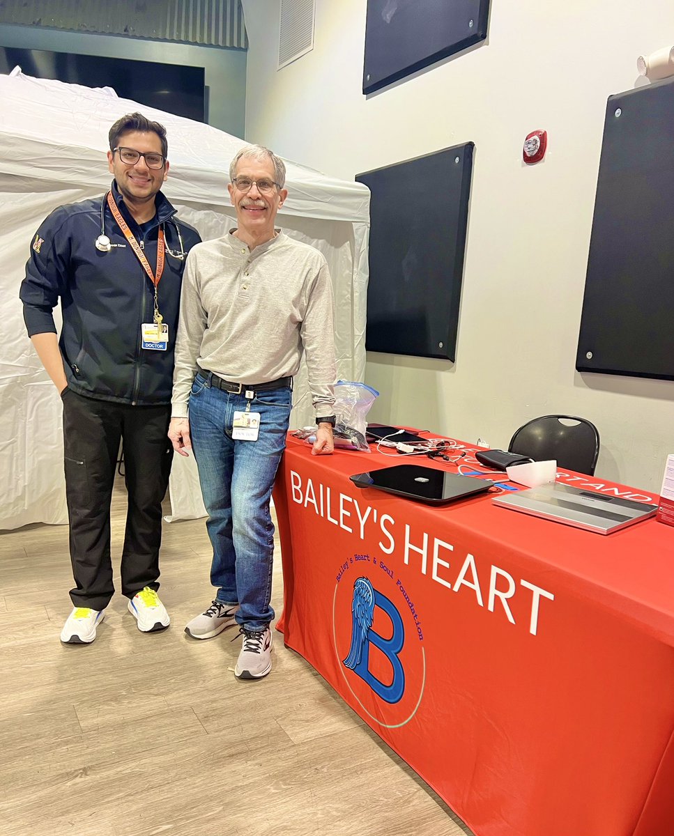 theZULQmd's tweet photo. Led by UM Children’s Heart Program, @Scottddjj and I helped screen local teens for 🫀 conditions that may ⬆️ risk of sudden cardiac arrest. Wonderful event dedicated to Bailey Bullock (c/o Bailey’s Heart & Soul Foundation) 🤍 @UM_Cardiology #SportsCardiology #PreventSCD https://t.co/juXYllbpTH